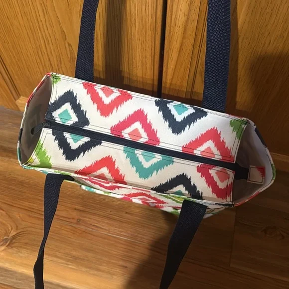 Thirty-One 31 Tall Organizing Tote Candy Corners Zip Top - Picture 3 of 15
